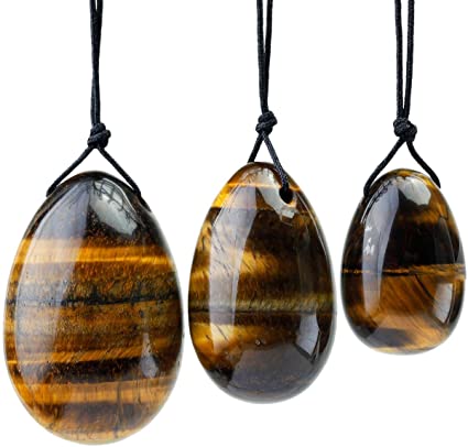 3 peice size set Tiger Eye Yoni Egg