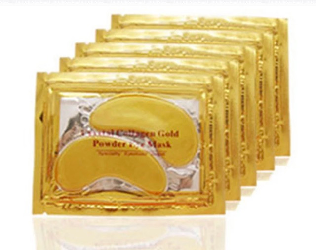 Gold gel under eye mask